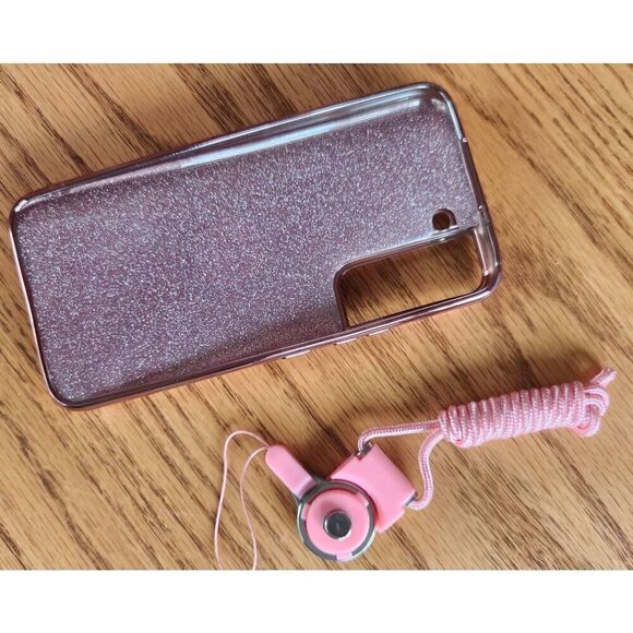 Galaxy S22 rose gold sparkly phone case - Picture 3 of 6